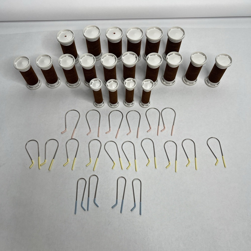 Remington KF-20-1 Replacement Rollers & Clips Brown Flocked Set Of 20